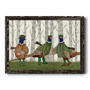 Pheasant Shooting Party Group 2-Premium Framed Canvas - Ready to Hang