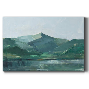 Green Grey Mountains I Premium Gallery Wrapped Canvas - Ready to Hang