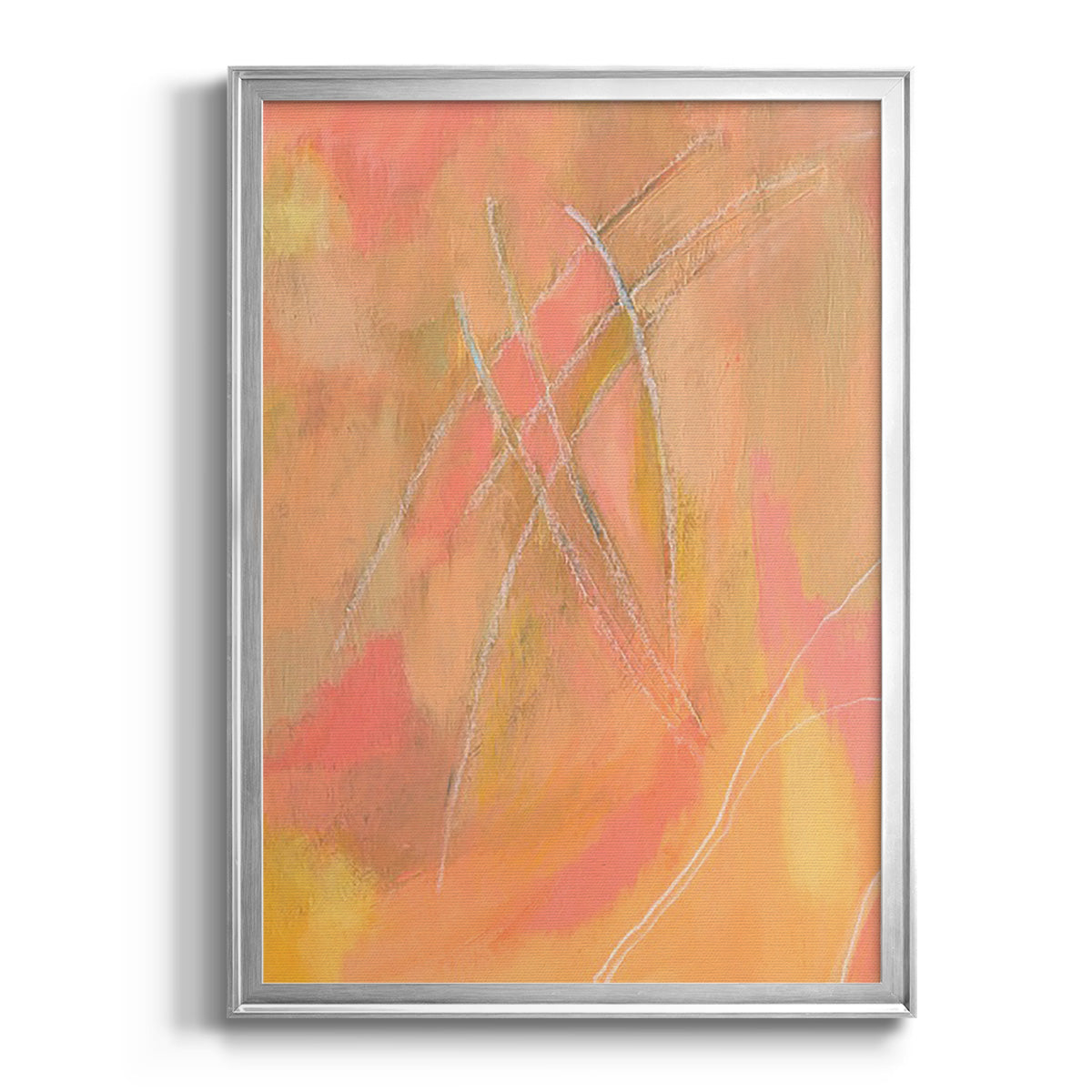 Peach Bliss IV Premium Framed Print - Ready to Hang