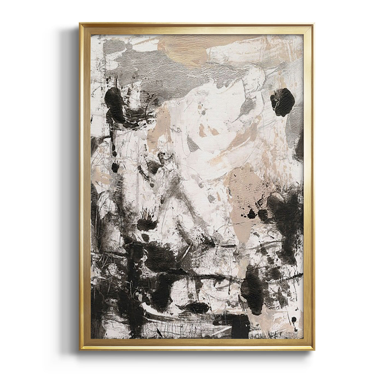 Soft Half Shell I - Modern Framed Canvas Print