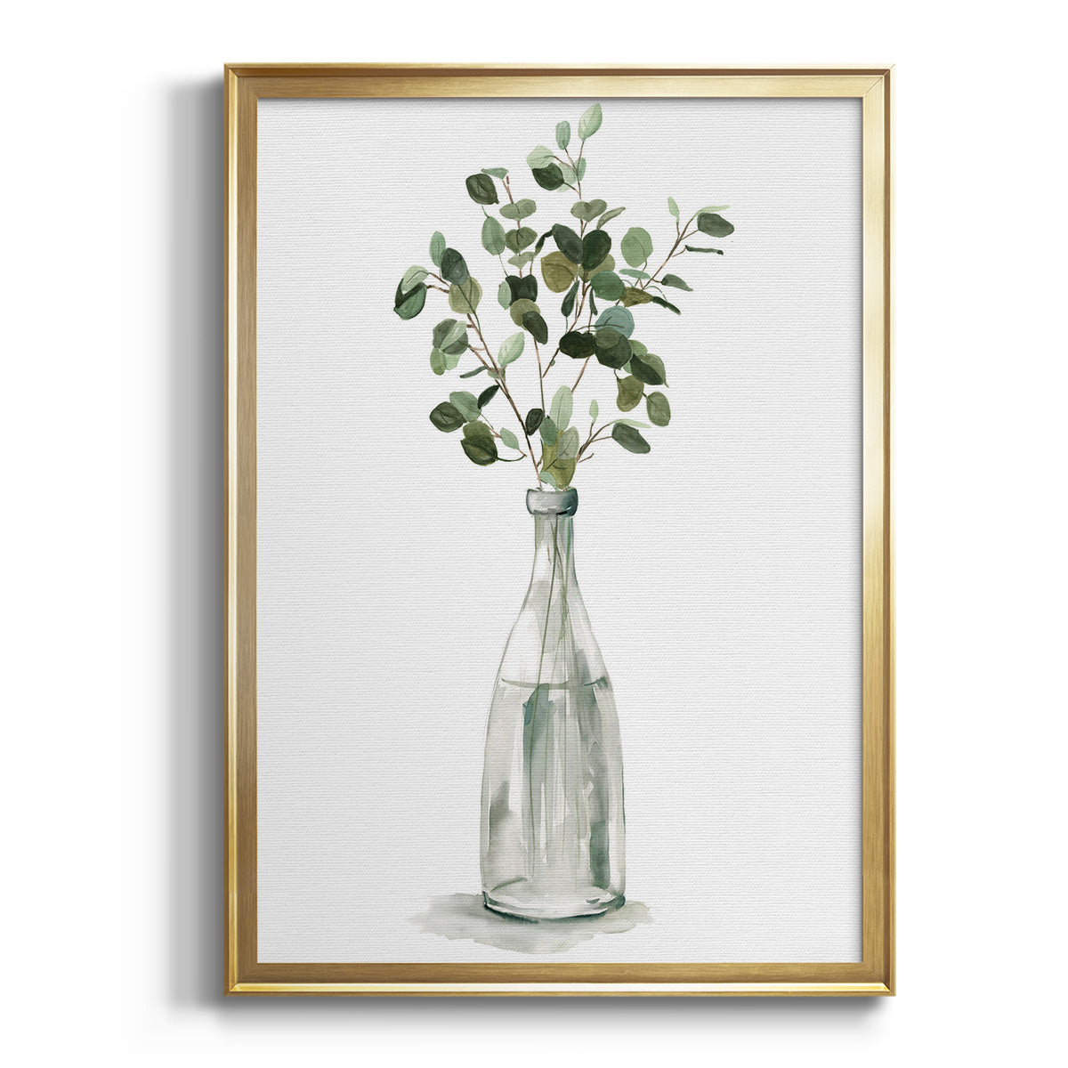 Sepia Botanical Journal I - Modern Framed Canvas Print