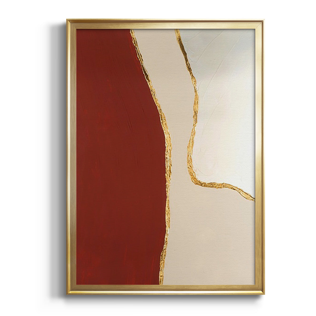 Sepia Botanical Journal I - Modern Framed Canvas Print