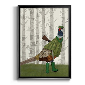 Pheasant Shooting Party 2 Premium Framed Print - Ready to Hang