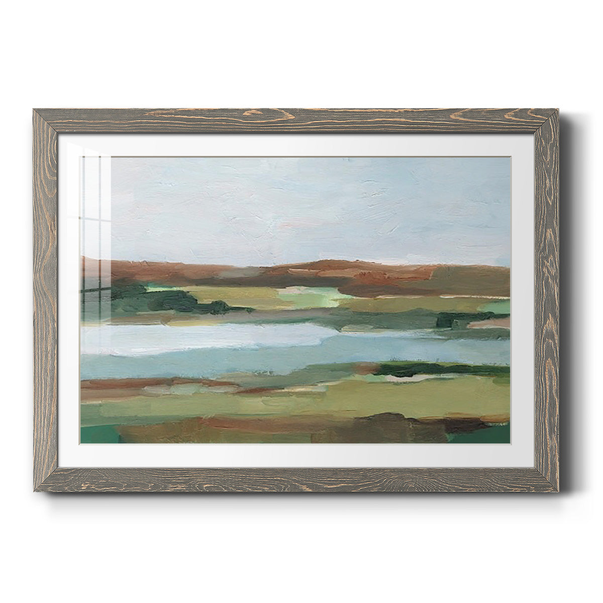 Autumn River Crossing II-Premium Framed Print - Ready to Hang