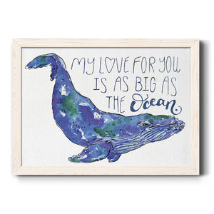 Whale Love II-Premium Framed Canvas - Ready to Hang