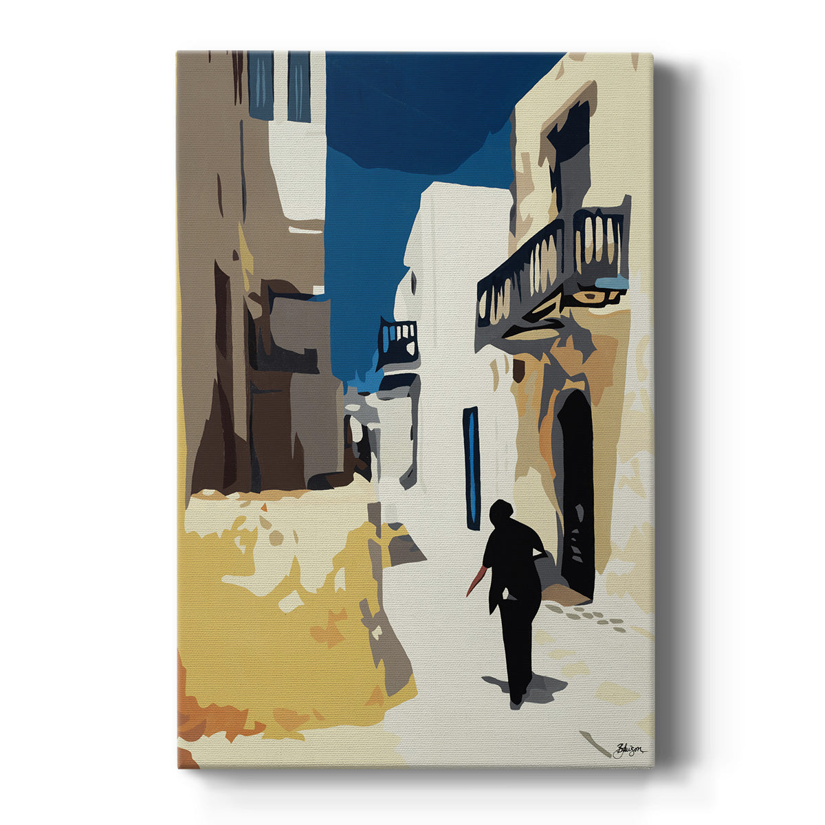 Mykonos 3 Premium Gallery Wrapped Canvas - Ready to Hang