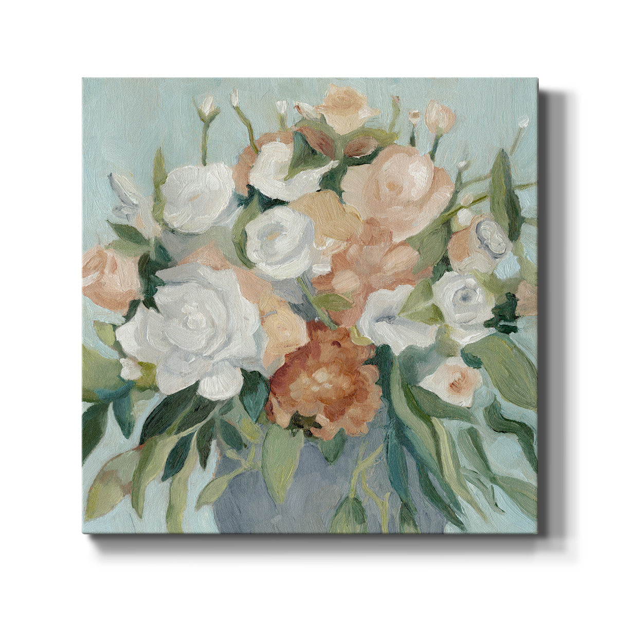 Soft Pastel Bouquet I-Premium Gallery Wrapped Canvas - Ready to Hang