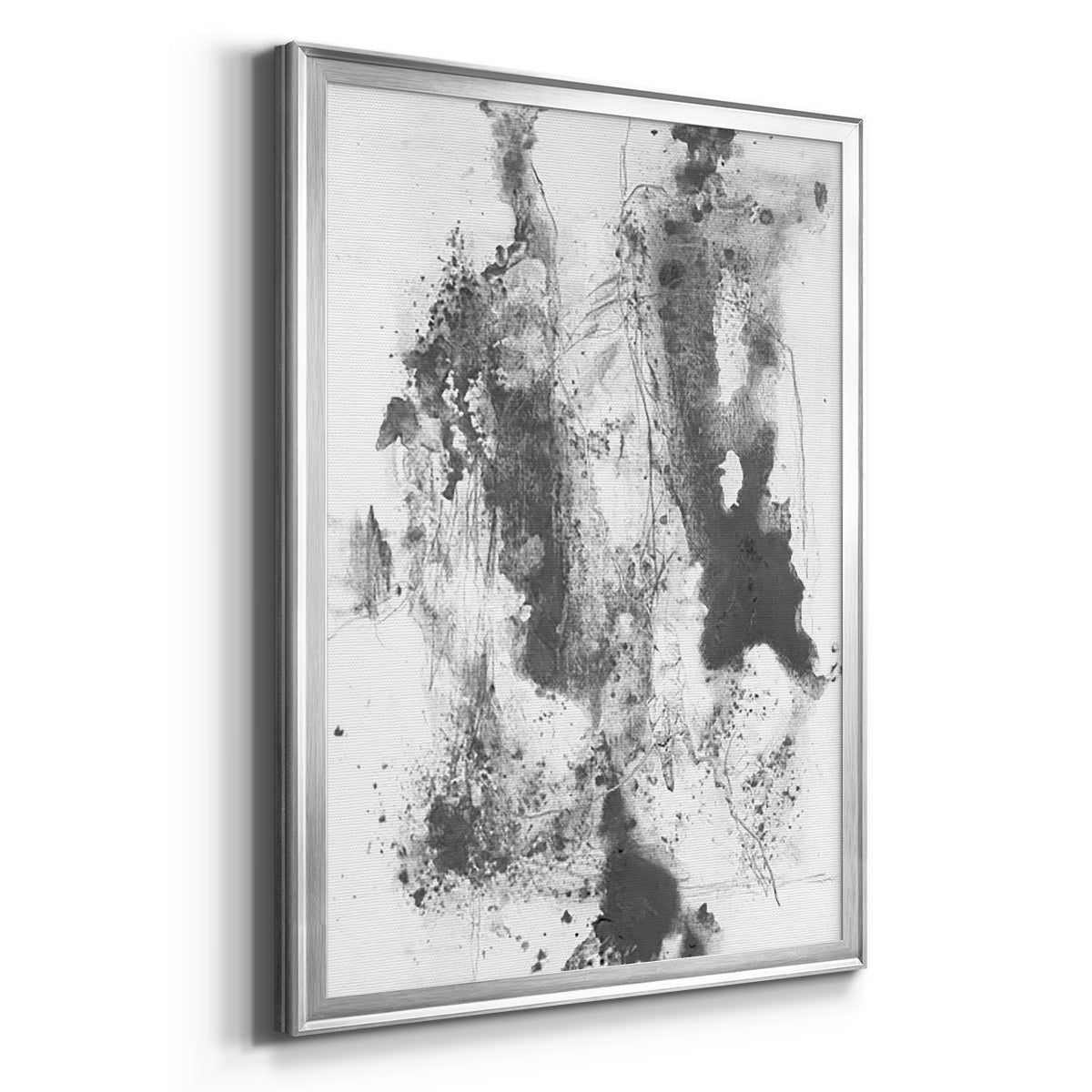 Graphite Abstract III Premium Framed Print - Ready to Hang