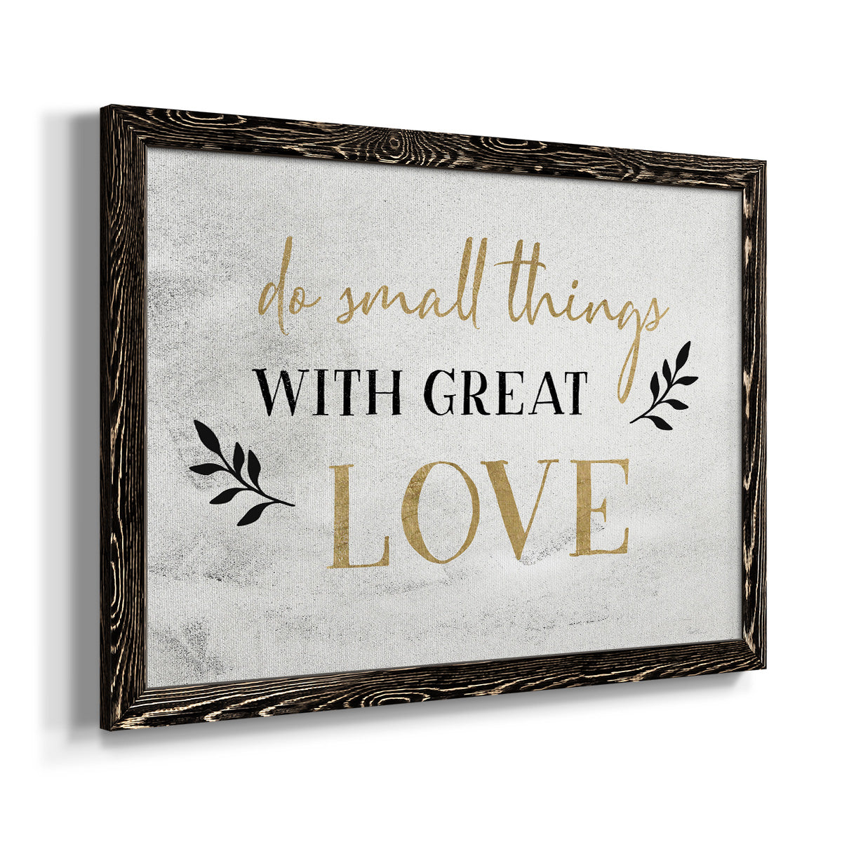 Small Things Gold-Premium Framed Canvas - Ready to Hang