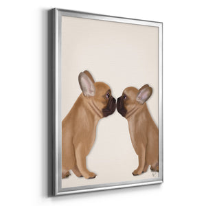 Sepia Botanical Journal I - Modern Framed Canvas Print