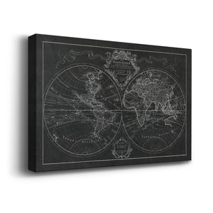 MONDE MAP - Canvas Art Print