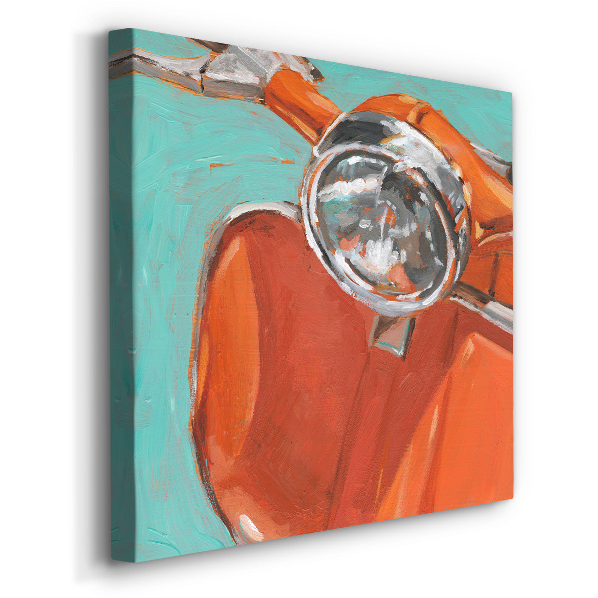 Retro Scooter I-Premium Gallery Wrapped Canvas - Ready to Hang