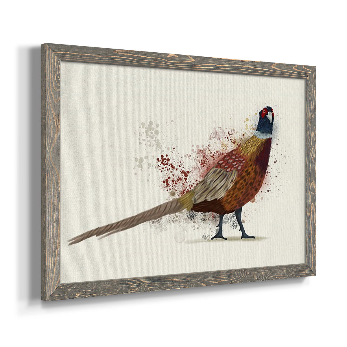 Pheasant Splash 2-Premium Framed Canvas - Ready to Hang