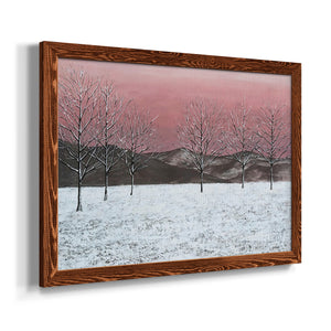 Sunset Snowfall I-Premium Framed Canvas - Ready to Hang