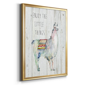 Llama Little Things Premium Framed Print - Ready to Hang