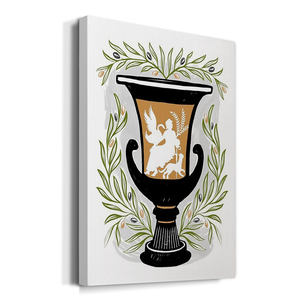 Greek Vases I Premium Gallery Wrapped Canvas - Ready to Hang