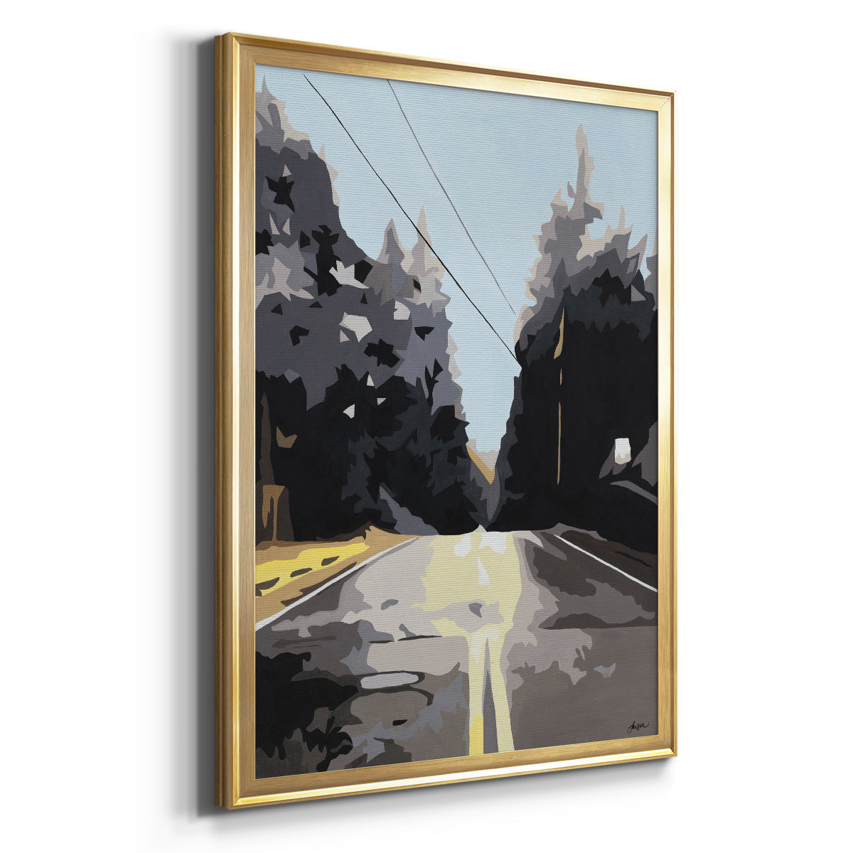 The Road Less Traveled Premium Framed Print - Ready to Hang