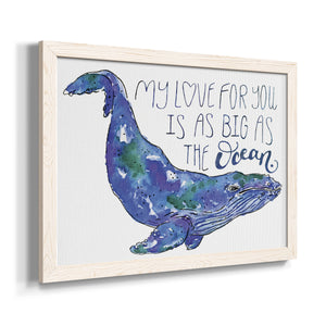 Whale Love II-Premium Framed Canvas - Ready to Hang