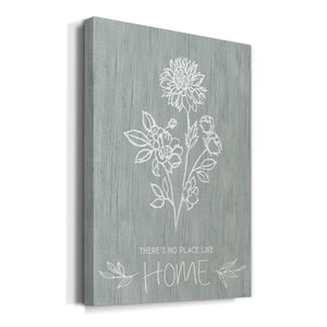 No Place Like Home Sketch Premium Gallery Wrapped Canvas - Ready to Hang