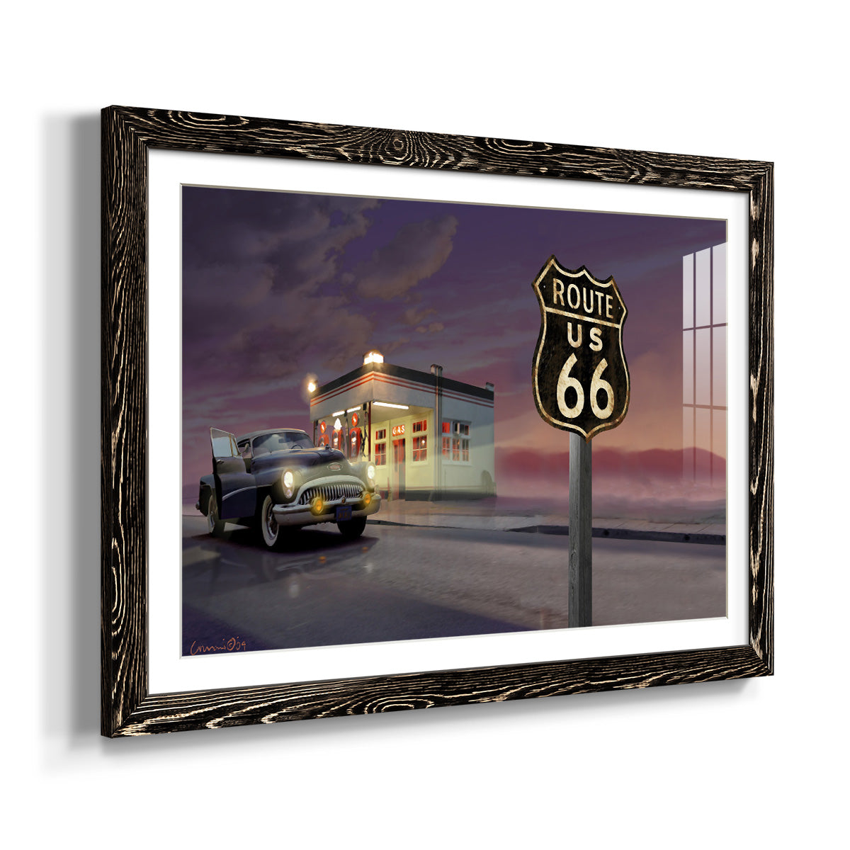 Route 66-Premium Framed Print - Ready to Hang