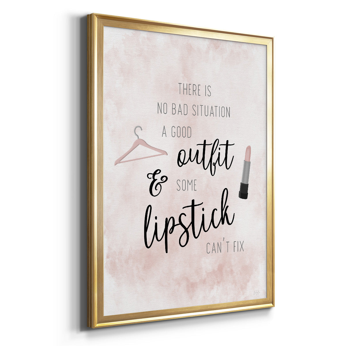Outfit and Lipstick Premium Framed Print - Ready to Hang