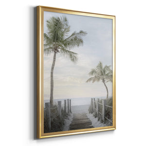 Palm Walk Premium Framed Print - Ready to Hang