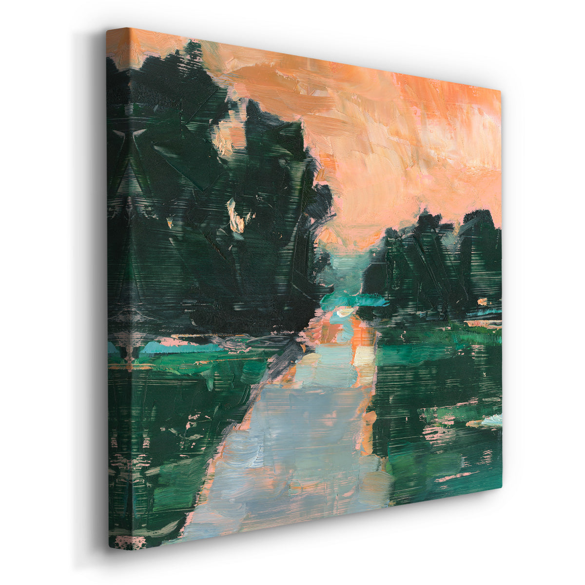 Coral Sunset I-Premium Gallery Wrapped Canvas - Ready to Hang