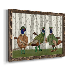 Pheasant Shooting Party Group 2-Premium Framed Canvas - Ready to Hang