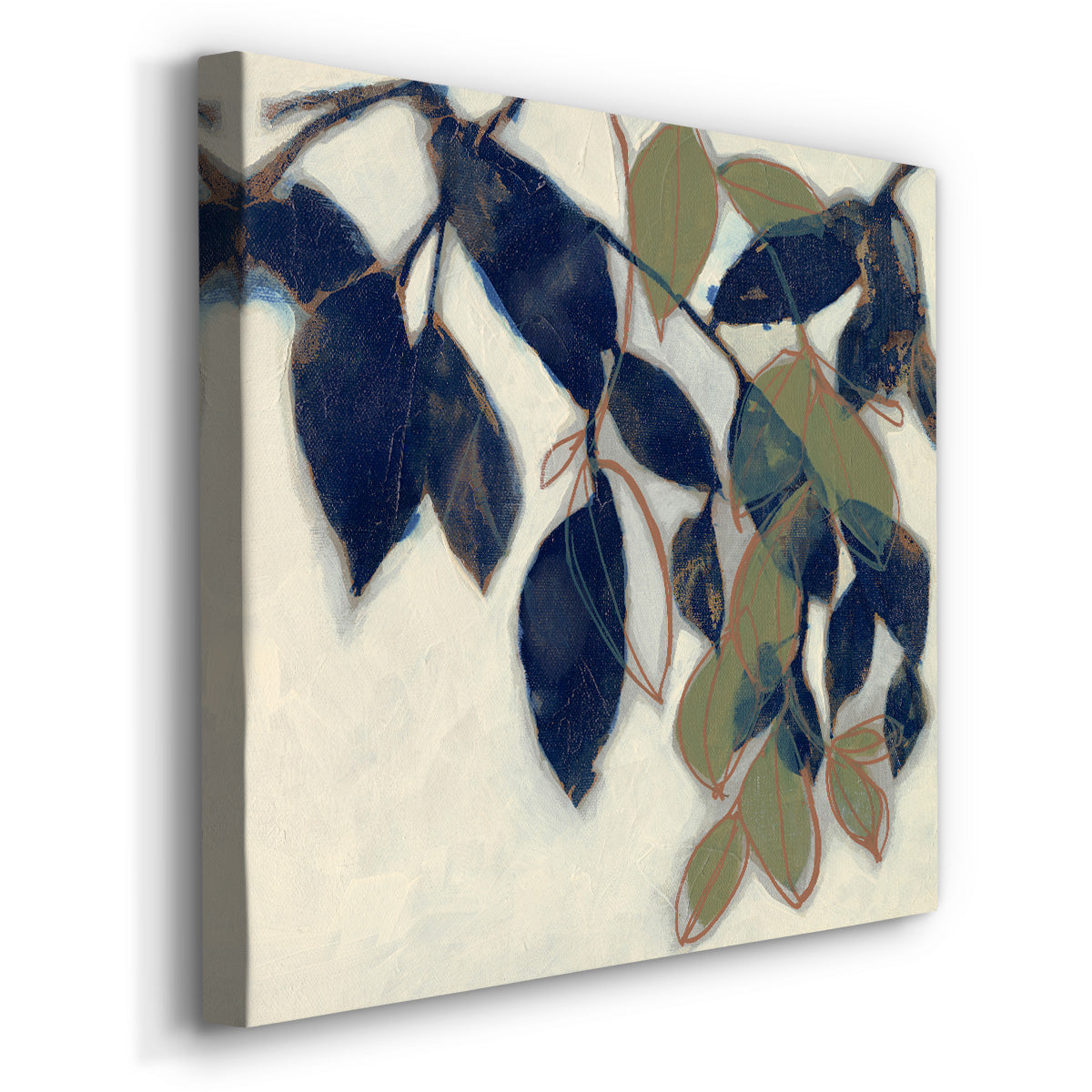 Entwined Leaves II-Premium Gallery Wrapped Canvas - Ready to Hang
