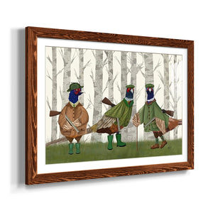 Pheasant Shooting Party Group 2-Premium Framed Print - Ready to Hang