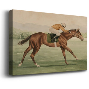 Vintage Equestrian II Premium Gallery Wrapped Canvas - Ready to Hang