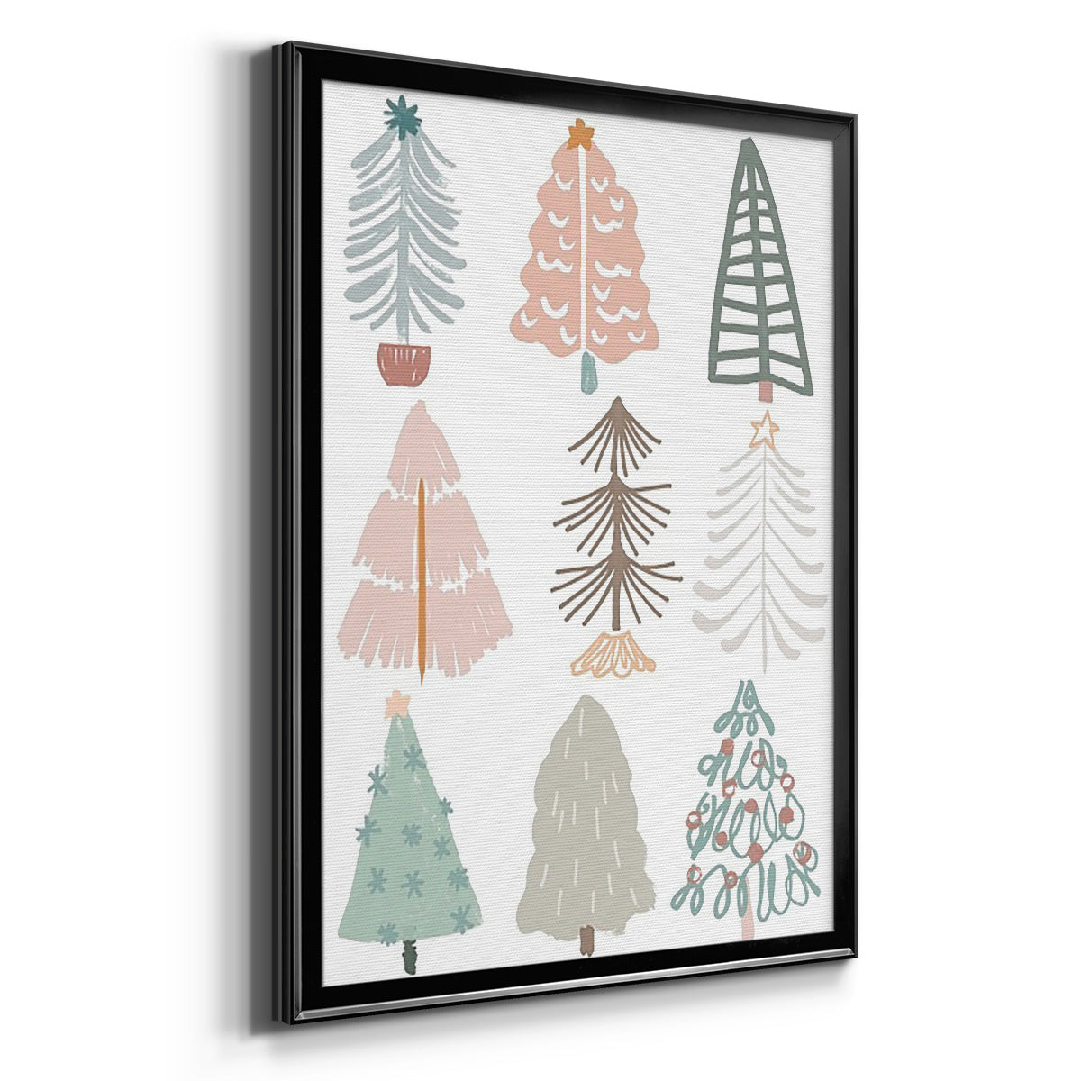 Christmas Tree Sketchbook II Premium Framed Print - Ready to Hang