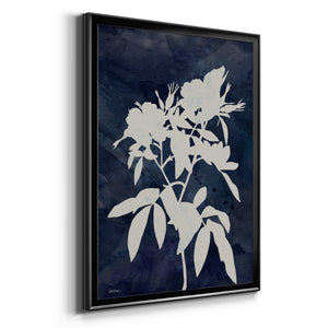 Indigo Botanical I Revisited Premium Framed Print - Ready to Hang