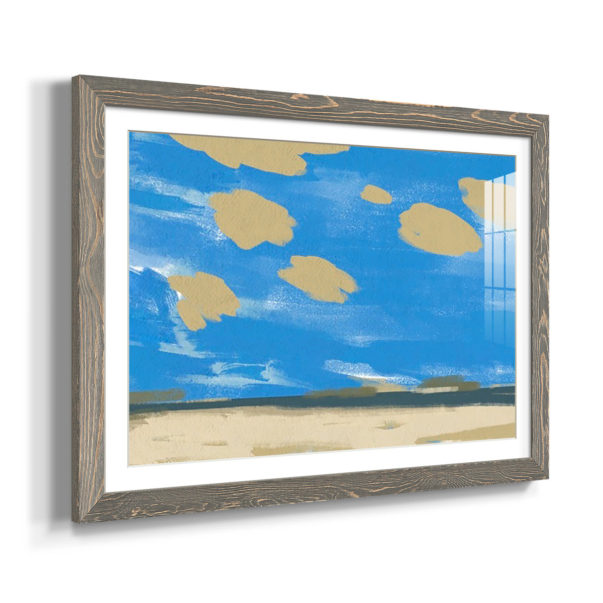 Textured Beachscape I-Premium Framed Print - Ready to Hang