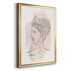 Greek Busts VI Premium Framed Print - Ready to Hang