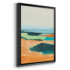 Aqua and Orange II Premium Framed Print - Ready to Hang