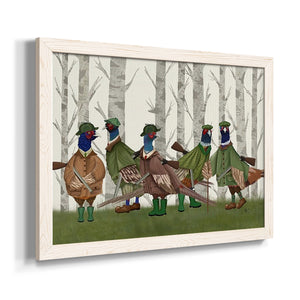 Pheasant Shooting Party Group 3-Premium Framed Canvas - Ready to Hang