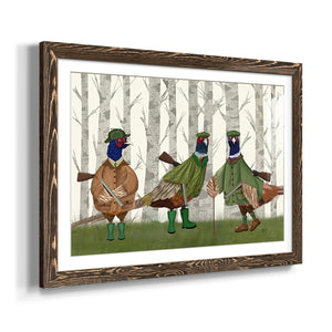 Pheasant Shooting Party Group 2-Premium Framed Print - Ready to Hang