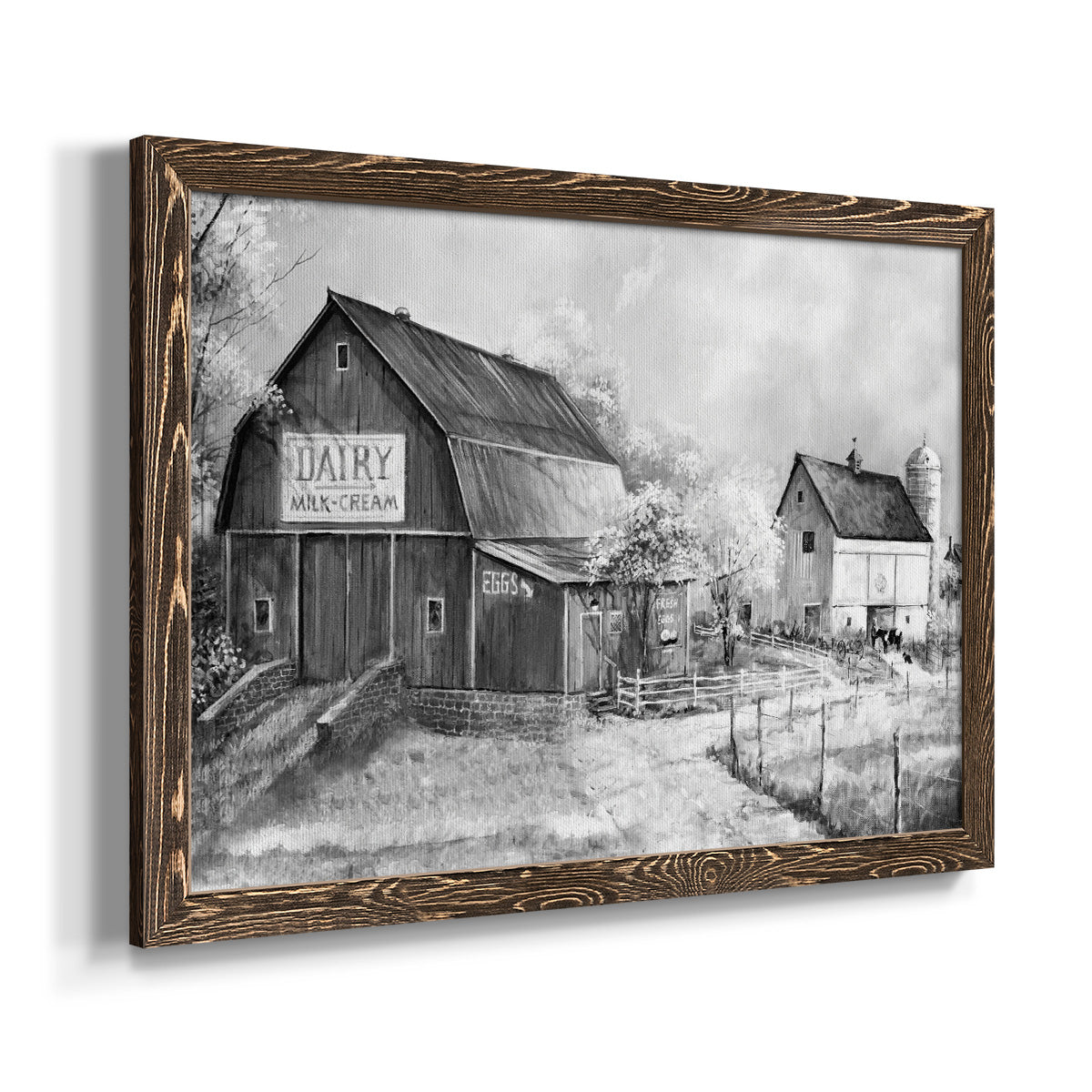 Day at the Farm-Premium Framed Canvas - Ready to Hang