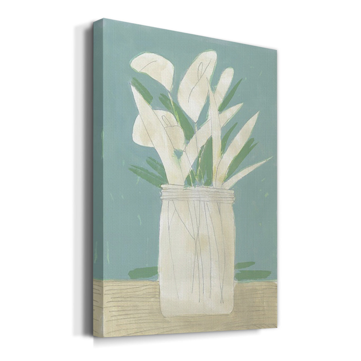 Muted Spring Arrangement IV Premium Gallery Wrapped Canvas - Ready to Hang