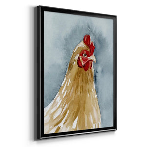 Chicken Portrait II Premium Framed Print - Ready to Hang