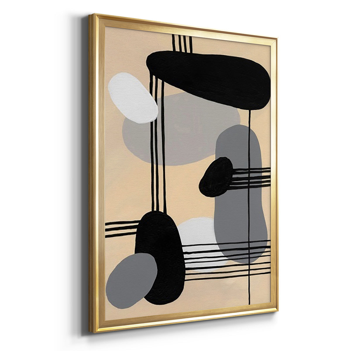 Interconnected Shapes II Premium Framed Print - Ready to Hang