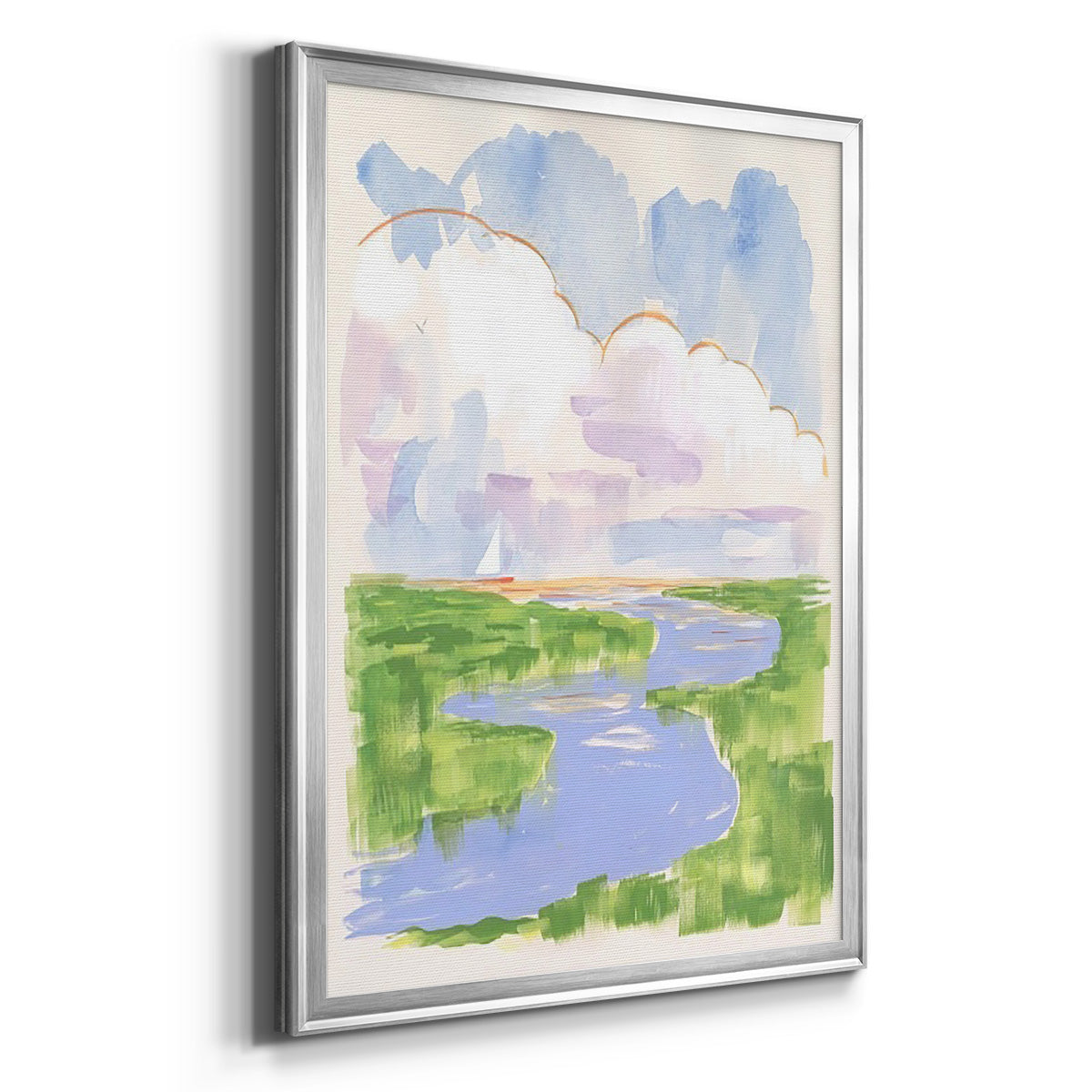 Low Country River Vista I Premium Framed Print - Ready to Hang