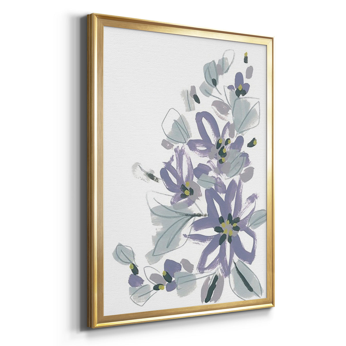 Periwinkle Patch IV Premium Framed Print - Ready to Hang