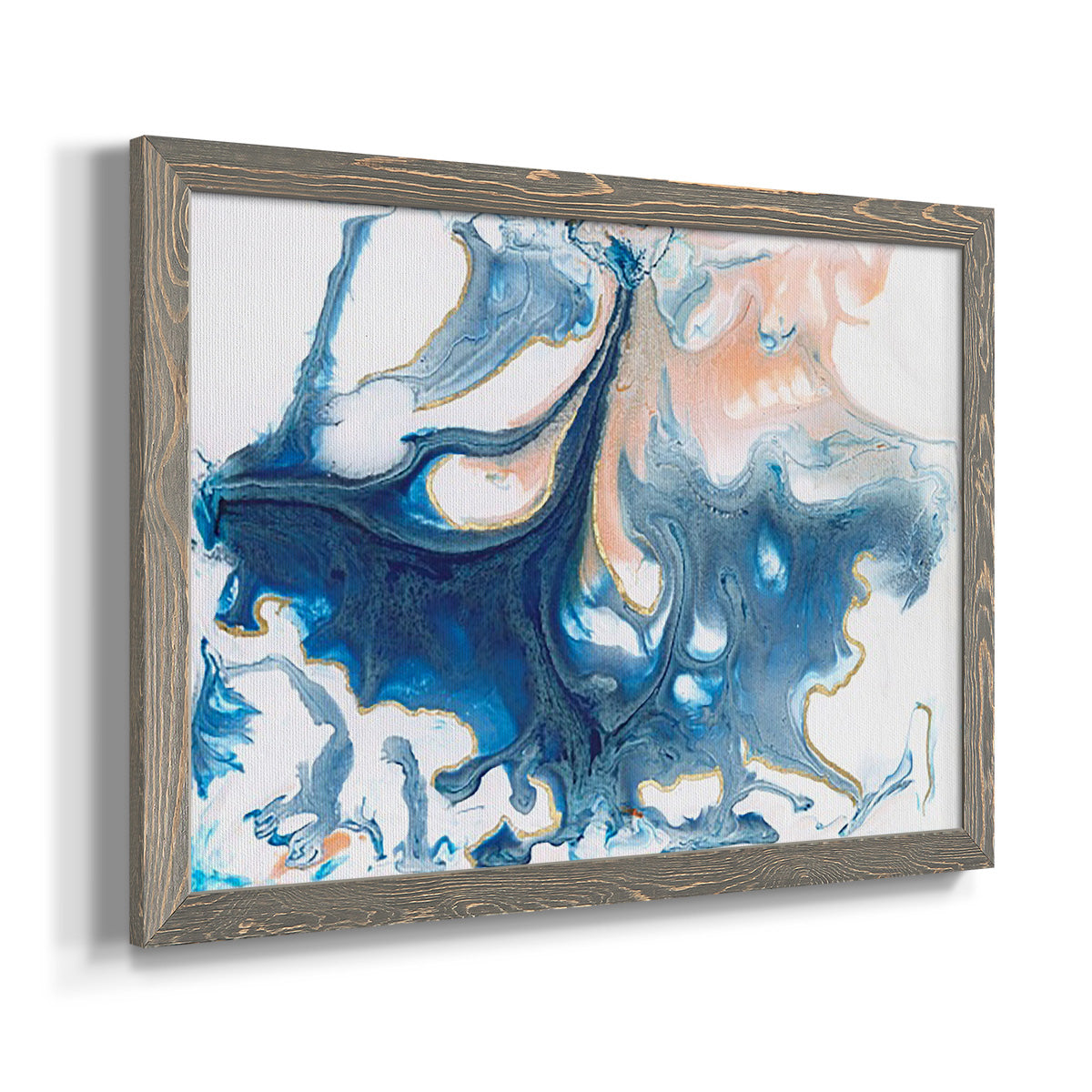 Dancing Blue I-Premium Framed Canvas - Ready to Hang