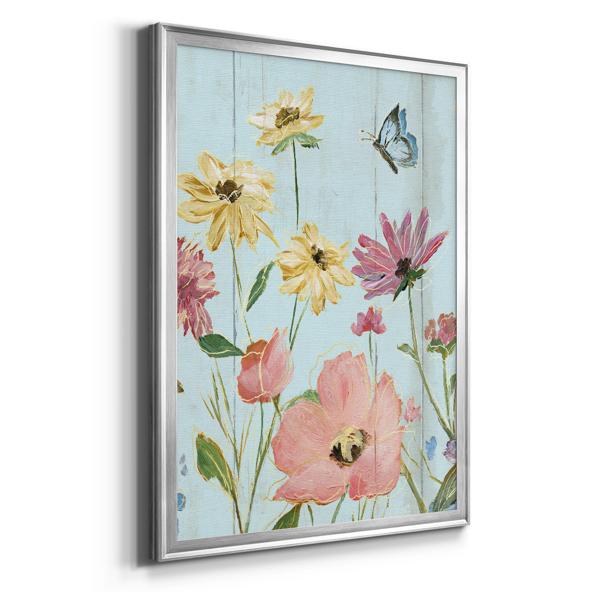 Wildflower Flutter II Premium Framed Print - Ready to Hang