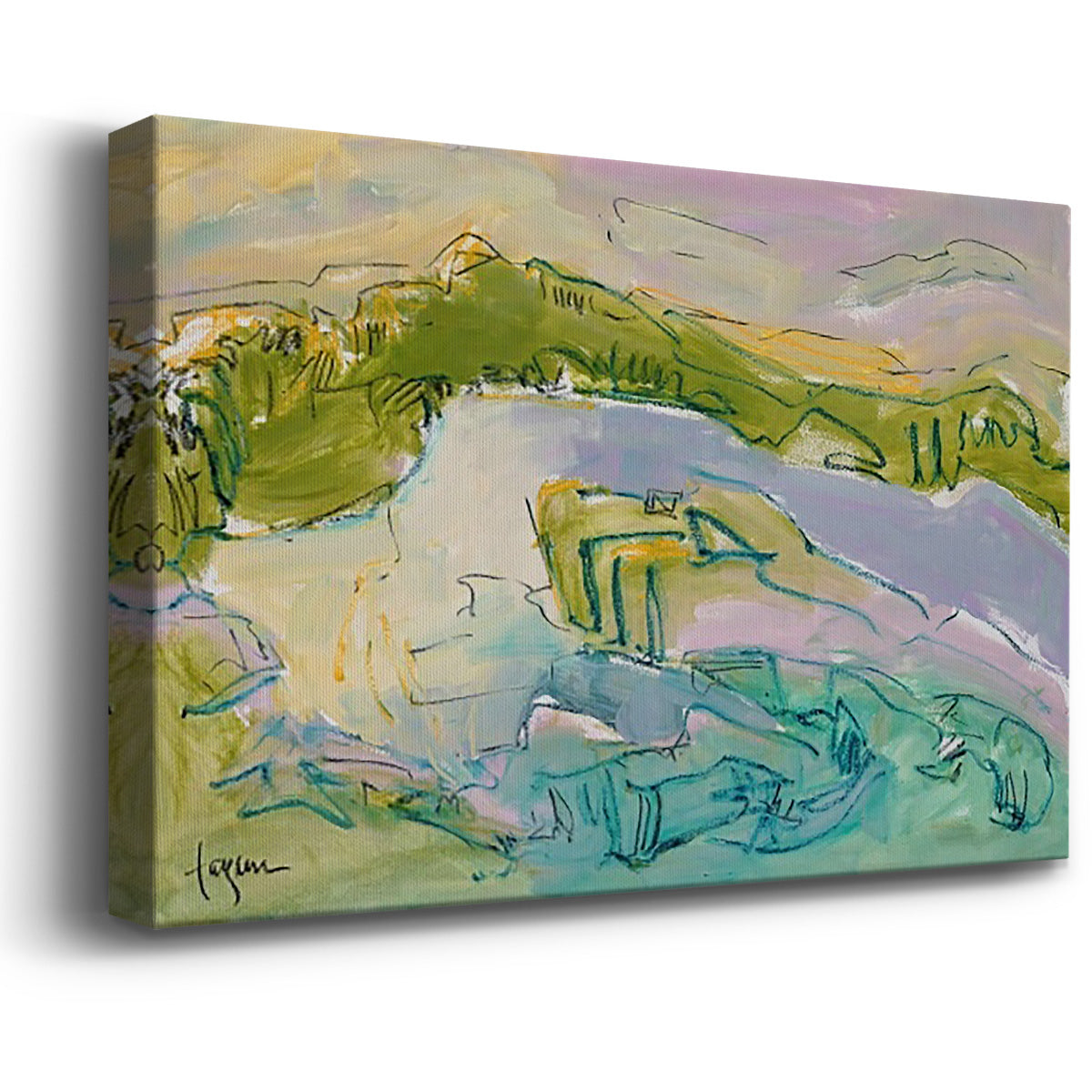 Treasured Island Premium Gallery Wrapped Canvas - Ready to Hang