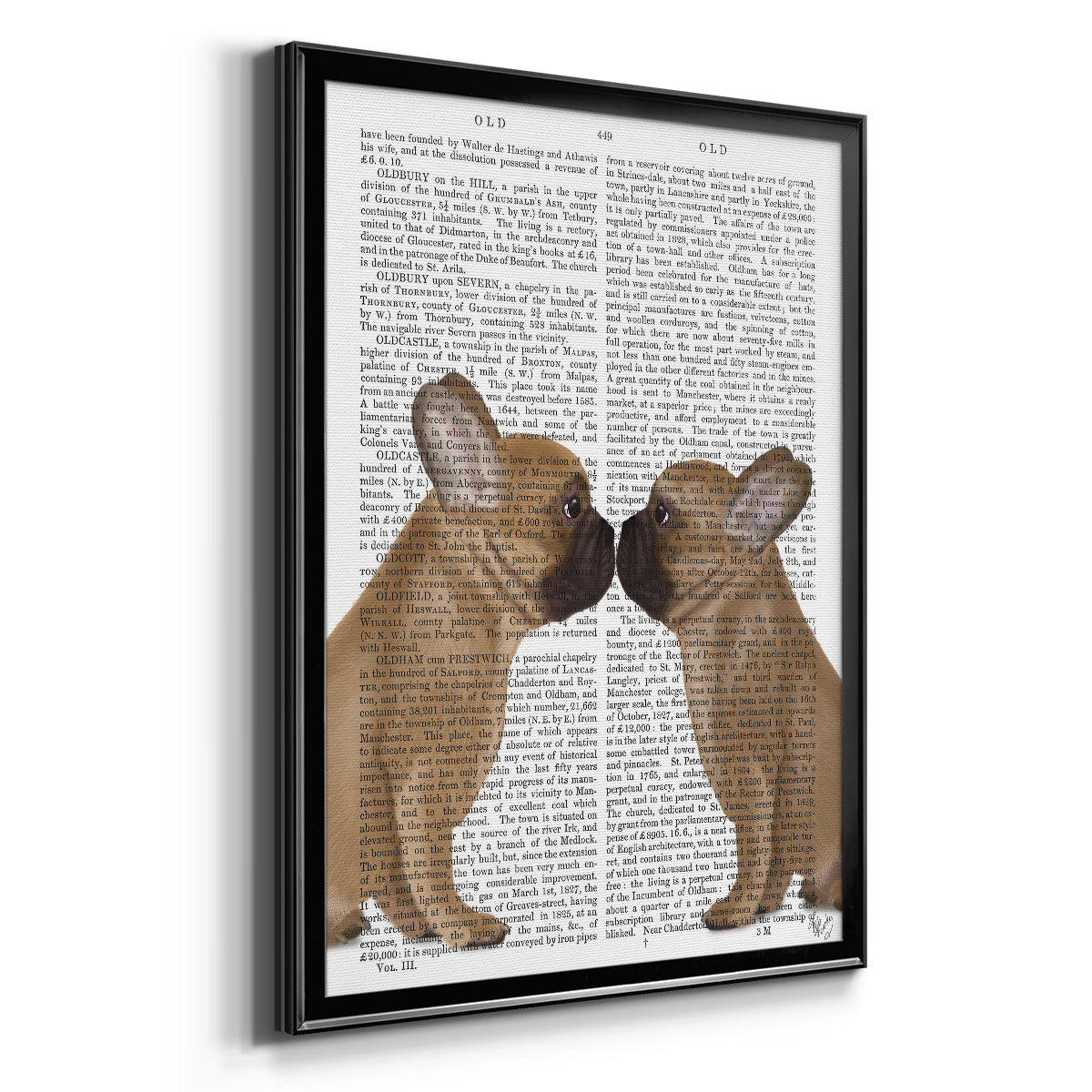 French Kiss Close Up Premium Framed Print - Ready to Hang