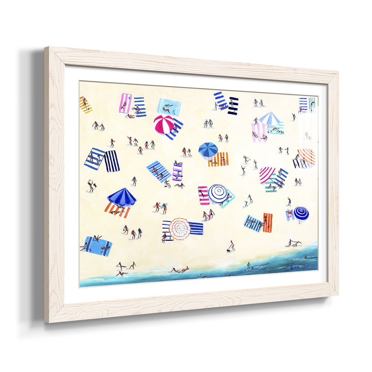 Colorful Beach-Premium Framed Print - Ready to Hang