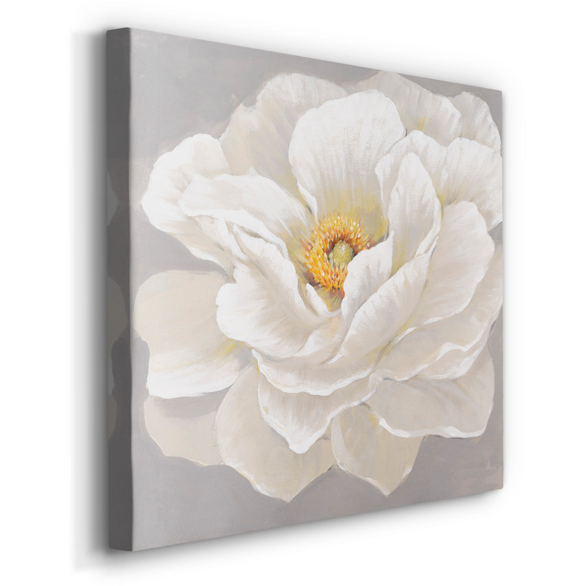 White Peony I-Premium Gallery Wrapped Canvas - Ready to Hang